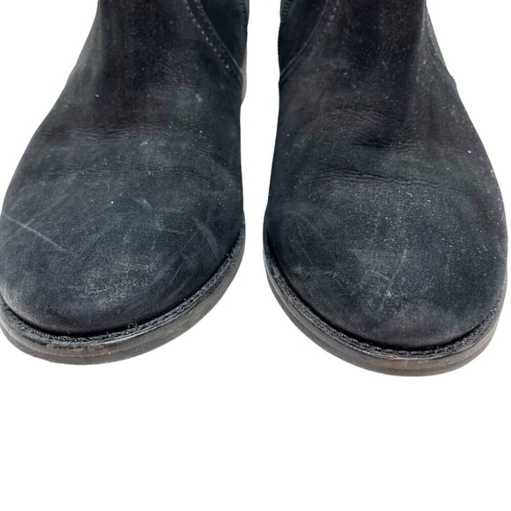 STEVE MADDEN CHANCES Genuine Leather Exposed Zipper Ankle Boots Booties sz 8 - Picture 2 of 16